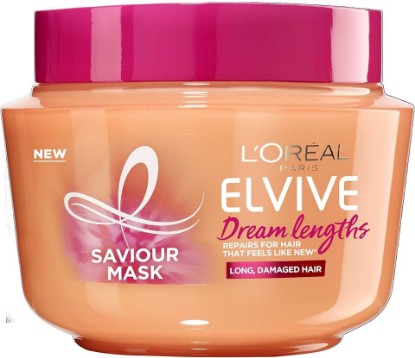 Picture of L'Oreal Paris Elvive Dream Lengths Hair Mask, Nourishing & Strengthening Treatment, Enriched with Castor Oil, For Long, Damaged Hair 300ml