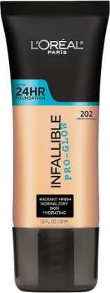 Picture of L'Oreal Paris Makeup Infallible Up to 24HR Pro-Glow Foundation, Creamy Natural, 1 fl oz.