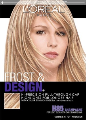 Picture of L'Oreal Paris Frost and Design Cap Hair Highlights For Long Hair, H85 Champagne, 1 kit