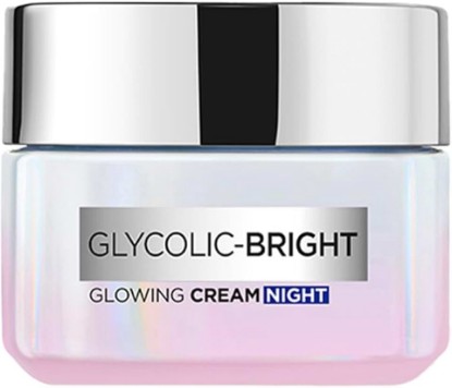 Picture of L'Oreal Paris Glycolic Bright Glowing Night Cream, 15ml |Overnight Brightening Cream with Glycolic Acid that Visbily Minimizes Spots & Reveals Glowing skin
