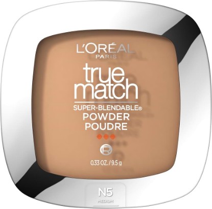 Picture of L'Oreal Paris True Match Super-Blendable Oil Free Powder Foundation, N5 Medium, 0.33 oz, Packaging May Vary