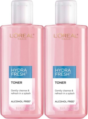 Picture of L'Oreal Paris Skincare HydraFresh Toner Face Toner with Pro-Vitamin B5 for a Smoother, Brighter Complexion, 2 Count