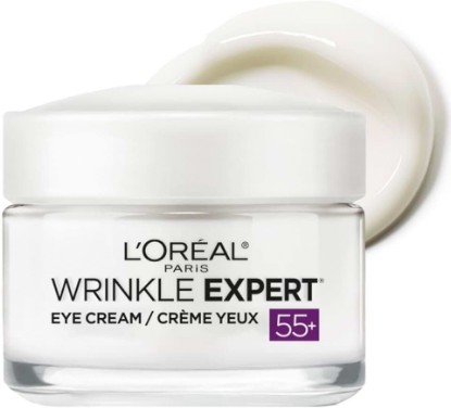 Picture of L'Oreal Paris Wrinkle Expert 55+ Anti-Wrinkle Eye Cream with Calcium, Reduce Crow's feet, 0.5 Oz