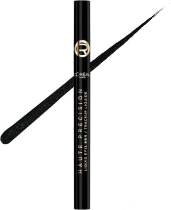 Picture of L'Oreal Paris Haute Precision Waterproof Liquid Eyeliner, Smudge-Proof Eye Liner with Micro-Tip, for up to 28HR Eye Makeup Wear, 010 Black Silk