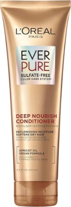 Picture of L'Oreal Paris Hair Conditioner for Dry Hair, Triple Action Hydration, Apricot Oil Infused, EverPure, 8.5 Fl Oz (Packaging May Vary)