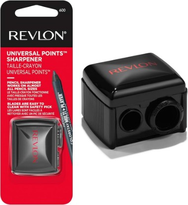 Picture of REVLON Universal Points Sharpener for Wooden & Plastic Makeup Pencils, Fits Small to Large Sizes, Easy to Clean, 1 Count