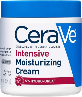 Picture of CeraVe Intensive Moisturizing Cream, Body Moisturizer With Shea Butter, 72H Hydration + Skin Barrier Repair, Fragrance-Free Body Lotion For Extremely Dry Skin, 19oz | Packaging May Vary