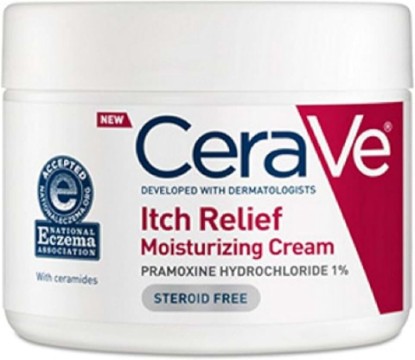 Picture of CeraVe Moisturizing Cream for Dry Skin Relief, 12 Ounce, Fragrance Free Cream with Pramoxine for Itch Relief
