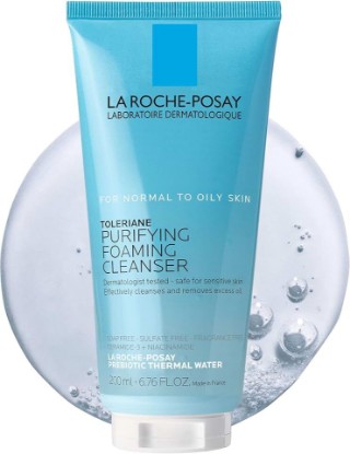 Picture of La Roche-Posay Toleriane Purifying Foaming Facial Cleanser, Oil Free Face Wash for Women & Men with Niacinamide + Ceramides, Pore Cleanser Safe For Sensitive Skin, Won’t Dry Out Skin, Soap Free