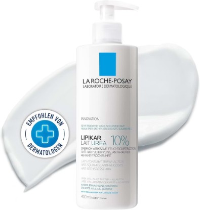 Picture of La Roche-Posay Lipikar Urea 10% Roughness Smoothing Lotion, Body Lotion For Dry Skin With 10% Urea + Shea Butter + Allantoin, Rough And Bumpy Skin Lotion, Softens & Smooths Skin With 1 Application