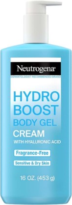 Picture of Neutrogena Hydro Boost Body Moisturizing Gel Cream with Hyaluronic Acid, Non-Greasy & Fast Absorbing, Lightweight Hydrating Body Lotion for Normal to Dry Skin, Fragrance-Free, 16 oz