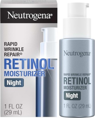 Picture of Neutrogena Retinol Face Moisturizer Cream, Rapid Wrinkle Repair, Anti-Wrinkle Night Moisturizer, Anti-Wrinkle Face & Neck Cream Moisturizer with Hyaluronic Acid & Retinol, Paraben-Free, 1 fl. oz
