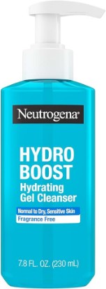 Picture of Neutrogena Hydro Boost Face Wash, Fragrance Free, Hydrating Facial Cleanser with Hyaluronic Acid, Daily Foaming Face Wash & Makeup Remover, Hypoallergenic Gel Cleanser, 7.8 fl. oz