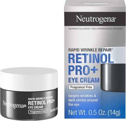 Picture of Neutrogena Rapid Wrinkle Repair Retinol Pro+ Anti-Wrinkle Eye Cream, Targeted Eye Cream for Wrinkles & Dark Circles, Formulated without Fragrance, Dyes, Phthalates, and Parabens, 0.5 oz