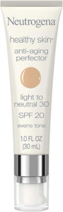 Picture of Neutrogena Retinol Treatment & Tinted Facial Moisturizer, Healthy Skin Anti-Aging Perfector, Broad Spectrum SPF 20 Sunscreen & Titanium Dioxide, Blendable Sheer Coverage, 30 Light to Neutral, 1 fl. Oz