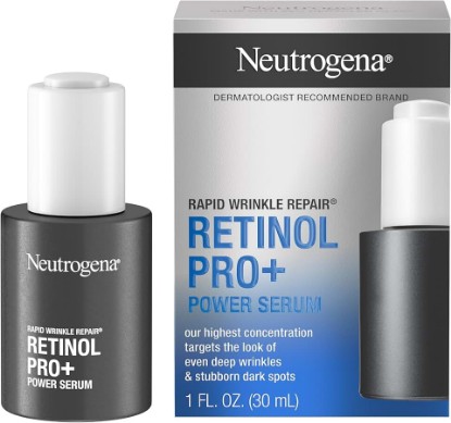 Picture of Neutrogena Rapid Wrinkle Repair Retinol Pro+ Power Facial Serum, Gentle Anti-Aging Face Serum with Pure Retinol & Nourishing Emollients, Non-Comedogenic, Paraben-Free, 1 fl. oz