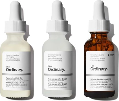 Picture of The Ordinary Serum Favorites Set – Hyaluronic Acid 2% + B5, Niacinamide 10% + Zinc 1%, Caffeine Solution 5% – Eye and Face Serums for Hydrating, Brightening & Pore-Minimizing Skin Care