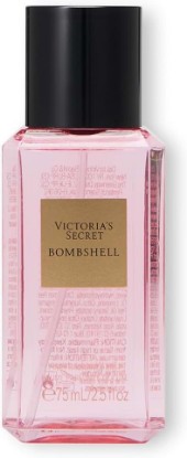 Picture of Victoria's Secret Bombshell Mini Fragrance Mist, Notes of Purple Passion Fruit, Shangri-La Peony & Vanilla Orchid, Travel Size Body Spray for Women (2.5 oz)