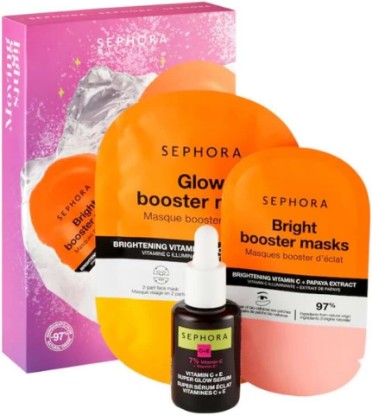 Picture of SEPHORA Favorites Limited Edition Vitamin C Set - 3 Glow Essentials - 2 Face Masks and 1 Serum