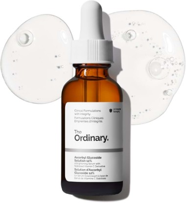 Picture of The Ordinary Ascorbyl Glucoside Solution 12%, Vitamin C Serum for Even Skin Tone and Antioxidant Protection, 1 Fl Oz