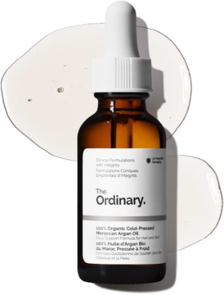 Picture of The Ordinary 100% Organic Cold-Pressed Moroccan Argan Oil, Nourishing and Hydrating Treatment for Skin & Hair, 1 Fl Oz