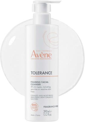 Picture of Avène Tolerance Daily Foaming Facial Cleanser, For All Skin Types Including Sensitive, Reactive Skin, Glycerin & Niacinamide Daily Use Face Wash, Fragrance-Free, Dermatologist Tested, Non-Comedogenic