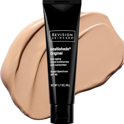 Picture of Revision Skincare Intellishade® Original SPF 45, Anti-Aging Tinted Sunscreen for Face, Daily Moisturizer with SPF, Anti-Wrinkle with Peptides & Vitamin C, Hydrating Broad-Spectrum Sunscreen, 1.7 oz