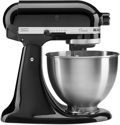 Picture of KitchenAid Classic Series 4.5 Quart Tilt-Head Stand Mixer K45SS, Onyx Black