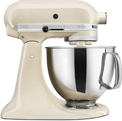Picture of KitchenAid Artisan Series 5 Quart Tilt Head Stand Mixer with Pouring Shield KSM150PS, Almond Cream