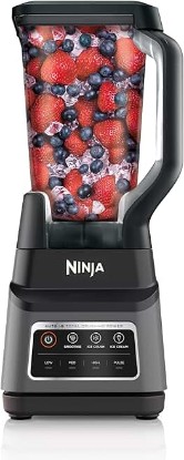 Picture of Ninja Professional Plus Blender | Max Power Smoothie Blender, Ice Cream Maker, Frozen Drink Mixer & Margarita Machine | 3 Auto IQ™ Presets, 1400 W, 72oz Total Crushing Pitcher | Dark Grey, BN701