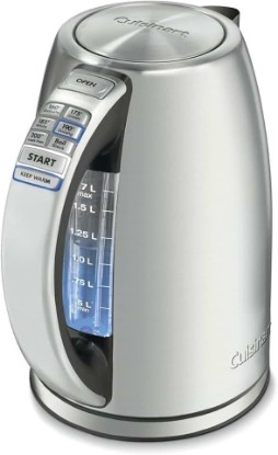 Picture of Cuisinart PerfecTemp 1.7-Liter Electric Kettle, Cordless Electric Tea Kettle, 1500W for Fast Heat-Up, 6 Preset Temperatures, 30-Minute Keep Warm, Stay Cool Nonslip Handle, CPK-17P1