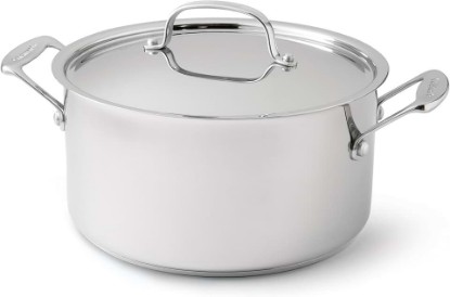 Picture of Cuisinart 744-24 Chef's Classic Stainless Stockpot with Cover, 6-Quart,Silver