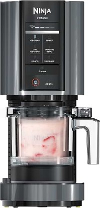 Picture of Ninja CREAMi Ice Cream Maker | 7-in-1 - IceCream, Gelato, Sorbet, Milkshakes, Mix-ins, Smoothie Bowls & More | Includes (1) Dishwasher Safe 16 oz. Pint with storage lid | Black | NC299AMZ