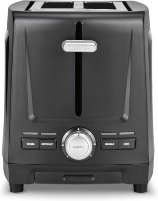 Picture of Cuisinart Core Collection 2-Slice Toaster | Extra-Long Slots for Artisan Bread, Bagel | High-Lift Quickview™ | Single Slice & Defrost Function | +30sec Toast Boost | Removable Crumb Tray, Black
