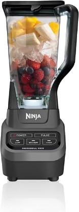 Picture of Ninja Professional Blender, Smoothie Blender, Drink Mixer, Grinder, Ice Crusher, Frozen Fruit Blending | Professional 1000 W Power, Total Crushing ™ Technology, XL 72-oz. Pitcher Black, Grey, BL610