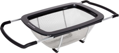 Picture of KitchenAid Expandable Stainless Steel Colander, Black