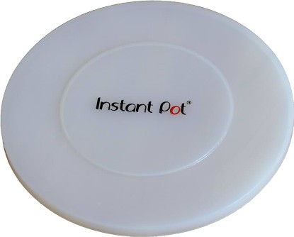 Picture of Instant Pot Silicone Lid, 9.8-In, 5-Qt & 6-Qt Pot Lid, From the Makers of Instant Pot, Reusable Silicone Lid for Bowl and Food Cover, Microwave Cover for Food, Transparent White
