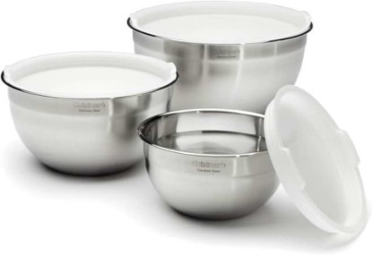 Picture of Cuisinart Mixing Bowl Set, Stainless Steel, 3-Piece, CTG-00-SMB