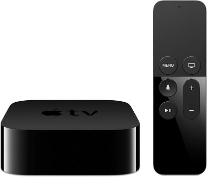 Picture of Apple TV 4K HD 32GB Streaming Media Player HDMI with Dolby Digital and Voice search by Asking the Siri Remote, Black, MQD22LL/A-32G (Renewed)