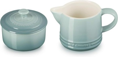 Picture of Le Creuset Stoneware Signature Cream & Sugar Set, Sea Salt