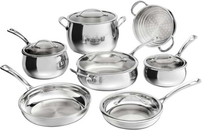 Picture of Cuisinart 12-Piece PureClad™ Triple-Ply Stainless Steel Cookware Set, PCT-12