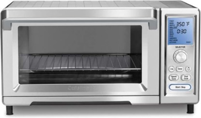 Picture of Cuisinart Chef’s Convection Toaster Oven, 1800-Watt Electric Oven with 15 Cooking Functions, Fits 13" Pizza, 9"x13" Baking Pan, and Full-Size Chicken, Nonstick Interior, TOB-260N1NAS, Stainless Steel