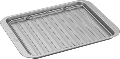 Picture of Cuisinart AMB-TOBPRK Toaster Oven Broiling Pan w/ Rack, silver, 11.2"(l) x 8.6"(w) x 0.06"(h)