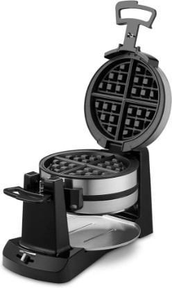 Picture of Cuisinart Double Flip Belgian Waffle Maker, WAF-F40NAS, Stainless Steel, Grey and Black
