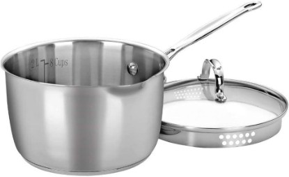 Picture of Cuisinart 7193-20P Chef's Classic Stainless 3-Quart Cook and Pour Saucepan with Cover