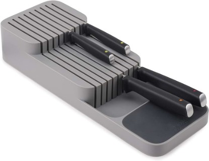 Picture of Joseph Joseph DrawerStore Knife Organizer, holds up to 9 knives, Kitchen Organization & Drawer Storage – Compact, Gray
