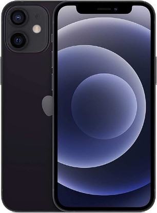 Picture of Apple iPhone 12 Mini, 64GB, Black - Unlocked (Renewed)