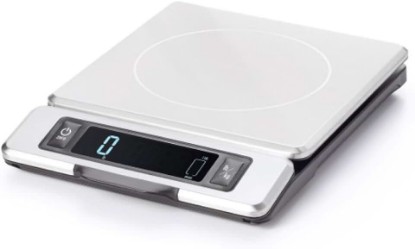 Picture of OXO Good Grips 11-Pound Stainless Steel Kitchen Scale with Pull-Out Display - Black