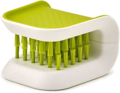 Picture of Joseph Joseph 85105 BladeBrush Knife and Cutlery Cleaner Brush Bristle Scrub Kitchen Washing Non-Slip, Green