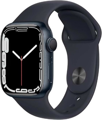 Picture of Apple Watch Series 7 (GPS, 45mm) Midnight Aluminum Case with Midnight Sport Band (Renewed)